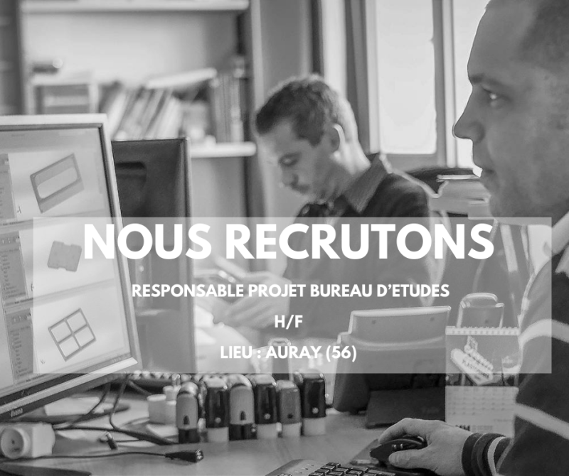 OFFRE EMPLOI | RESPONSABLE PROJET BUREAU D'ETUDES | AURAY (56)