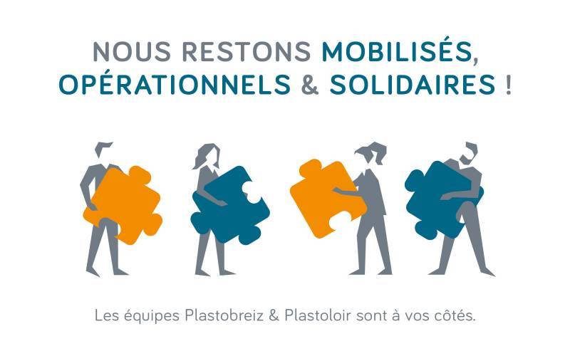 Plastobreiz et Plastoloir solidaires, opérationnels et mobiliséss