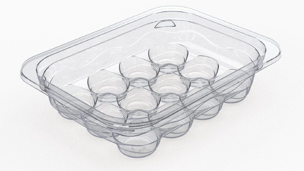 Barquettes 12 boulettes apet cristal